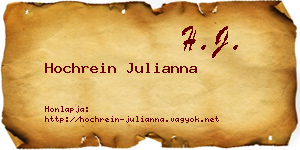 Hochrein Julianna névjegykártya